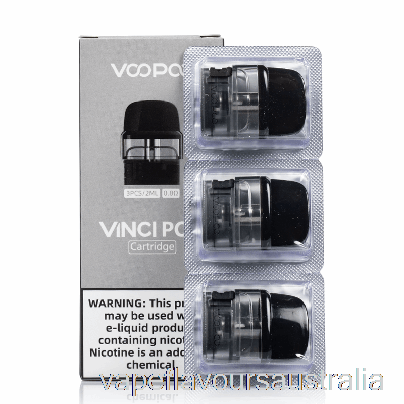 Vape Australia VOOPOO VINCI POD Replacement Pods [0.8ohm] 2mL VINCI Pods (NEW)